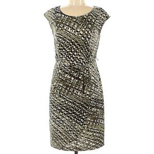 Connected Apparel Women’s Green Black Dress Sz 8